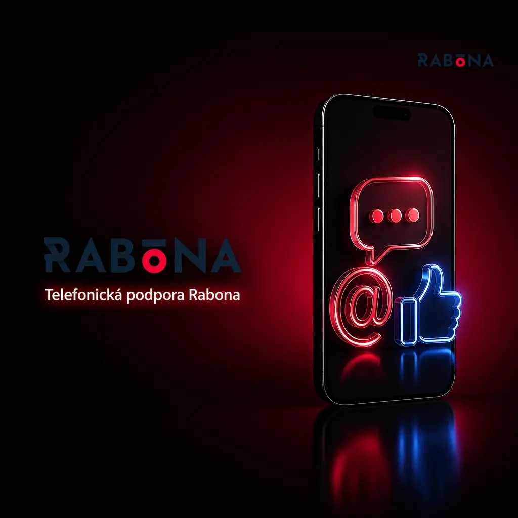 Telefonická podpora Rabona kasina – live chat a e-mail nahrazují telefonní linku pro rychlejší komunikaci s hráči.