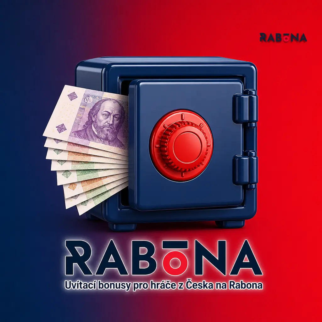 Uvítací bonus Rabona: 100 % až 12 500 Kč + 200 FS po prvním vkladu od 300 Kč, podmínka obratu 35x